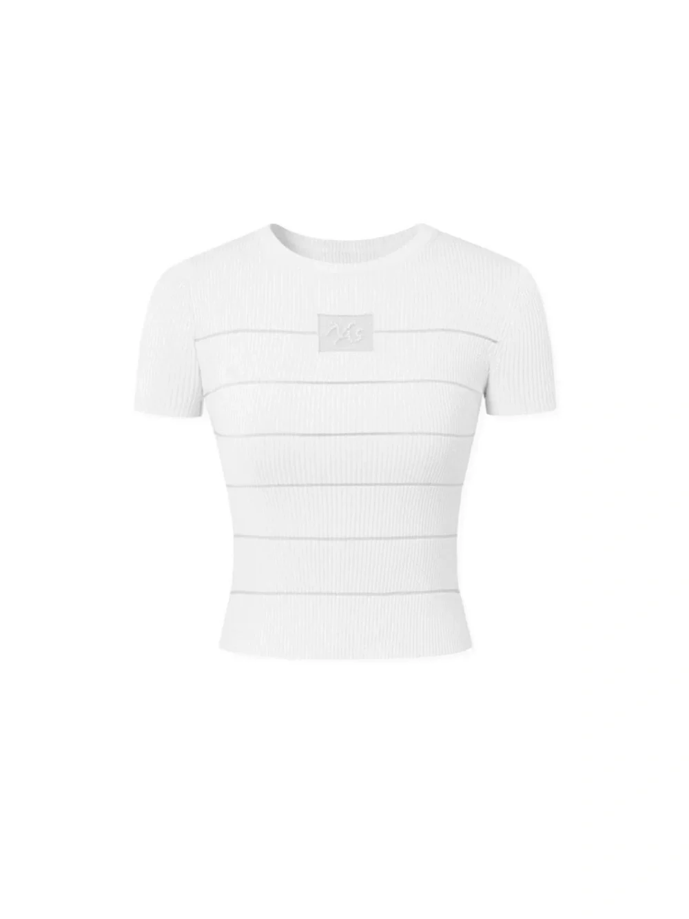 NAWS (NOTAWEAR) WHITE 3-CARAT ICE-KNIT TEE